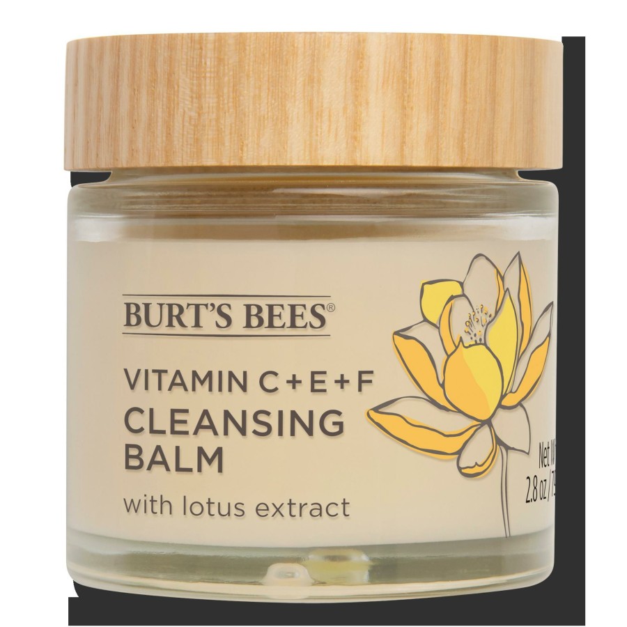 * Burt'S Bees Sale Online Vitamin C + E + F Cleansing Balm With Lotus Extract Wholesale