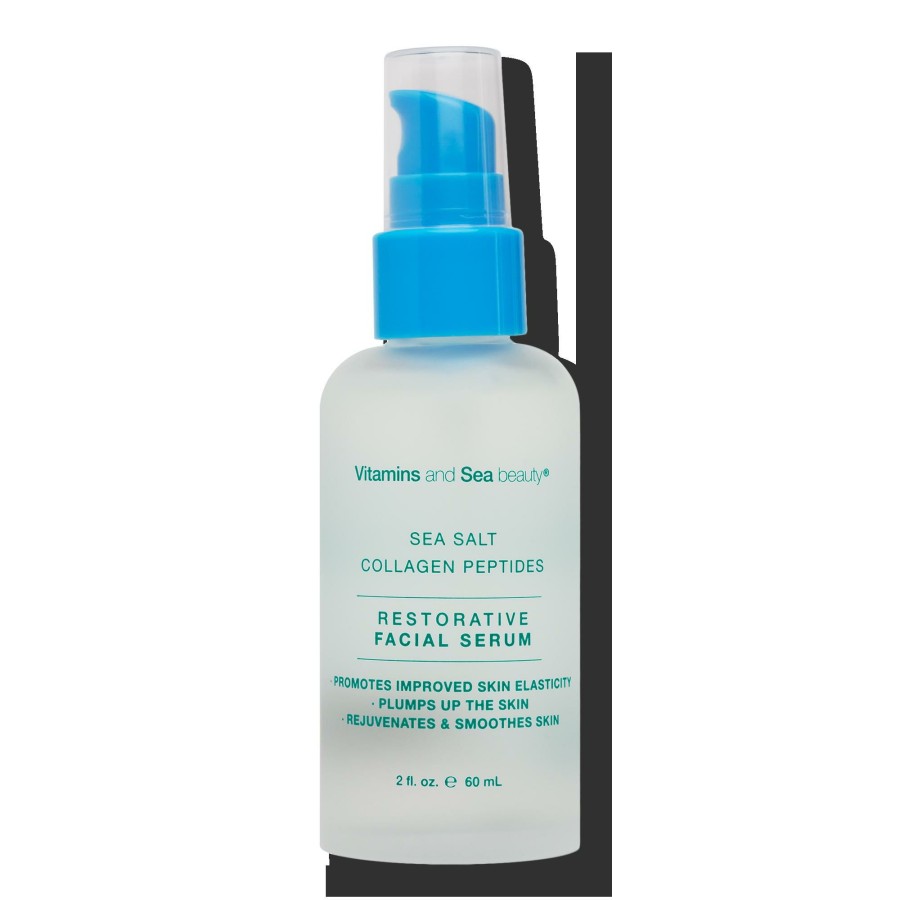 * Vitaminsea.Beauty 100% Guarantee Sea Salt & Collagen Peptides Restorative Facial Serum New