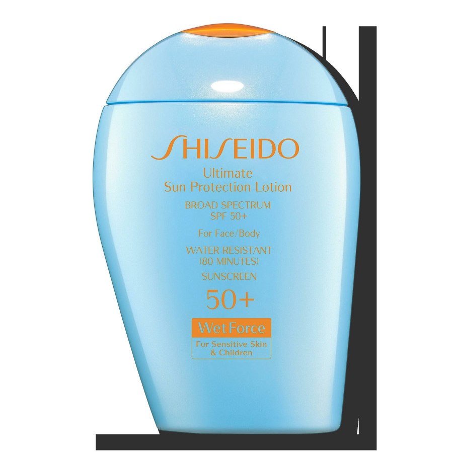 * Shiseido Flash Sale Ultimate Sun Protection Lotion Broad Spectrum Spf 50+ Wetforce For Sensitive Skin And Children Hot