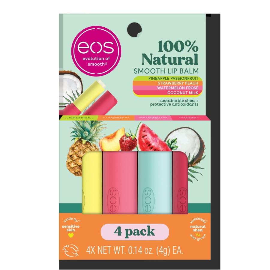 * Eos Attractive 100% Natural 4-Pack Lip Balm Wholesale