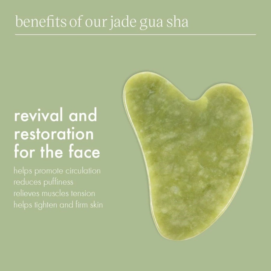 * Ecotools 100% Guarantee Jade Gua Sha Facial Tool Hot