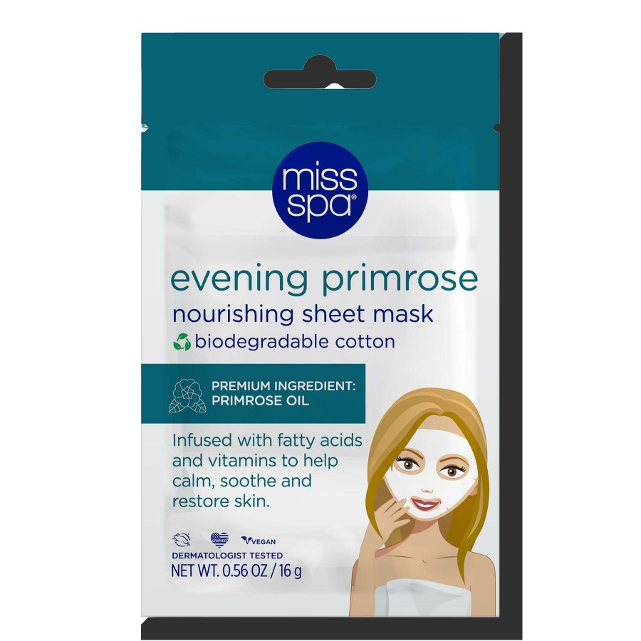 * Miss Spa New Evening Primrose Nourishing Sheet Mask Hot