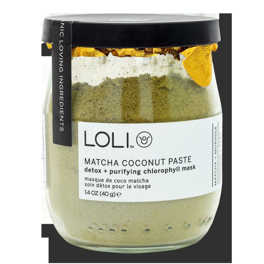 * Loli Beauty Exclusive Matcha Coconut Paste Organic Detox + Purifying Chlorophyll Mask Hot