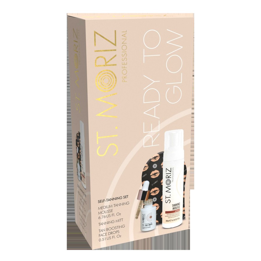 * St. Moriz Outlet Sale Ready To Glow Tanning Set New