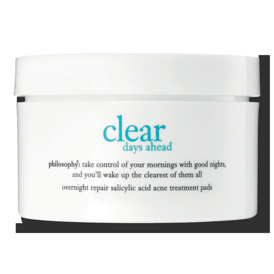 * Philosophy Outlet Sale Clear Days Ahead Overnight Repair Salicylic Treatment Pads Best