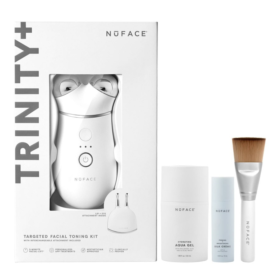 * Nuface Large Choice Trinity+ Advanced Facial Toning Microcurrent Kit + Ele Attachment Hot