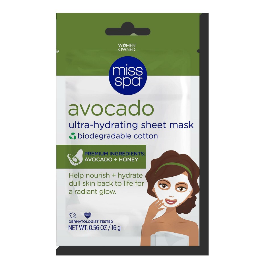 * Miss Spa Original Avocado Ultra-Hydrating Sheet Mask Hot