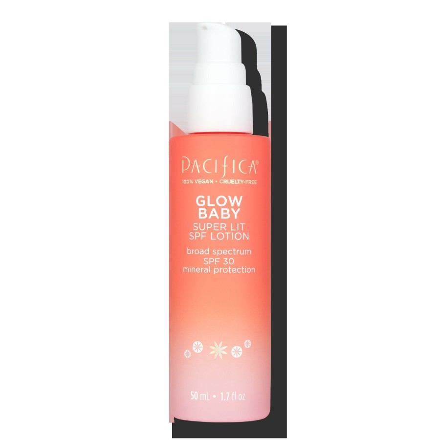 * Pacifica New Arrivals Glow Baby Super Lit Spf 30 Face Lotion Uva/Uvb Mineral Sunscreen Wholesale