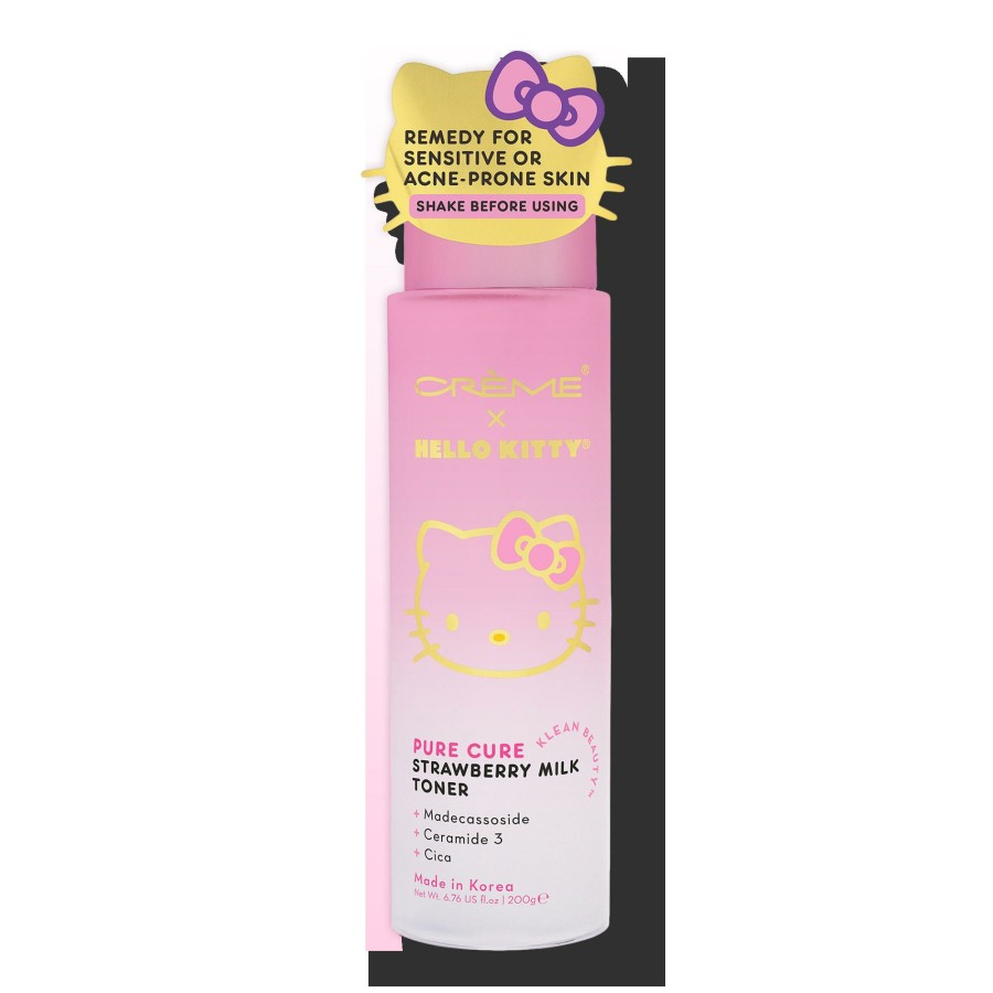 * The Creme Shop Original Hello Kitty Klean Beauty Pure Cure Strawberry Milk Toner New