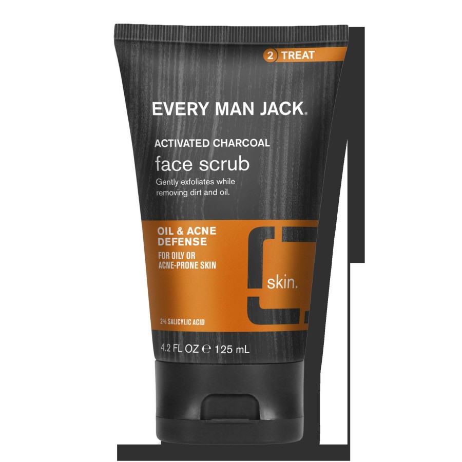 * Every Man Jack 100% Guarantee Charcoal Face Scrub Skin Clearing Online