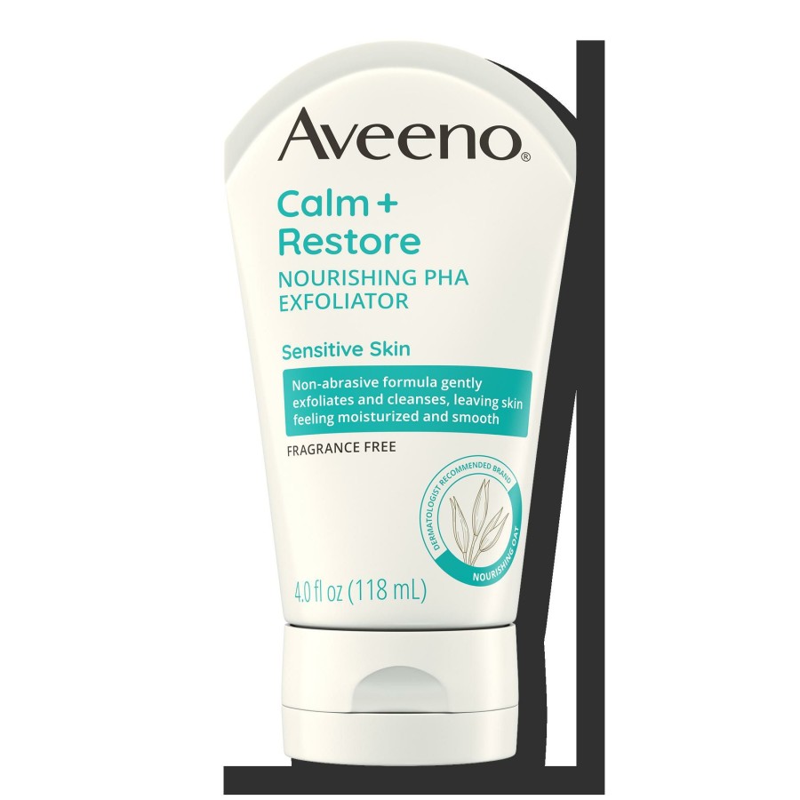 * Aveeno Outlet Sale Calm + Restore Nourishing Pha Facial Exfoliator Wholesale