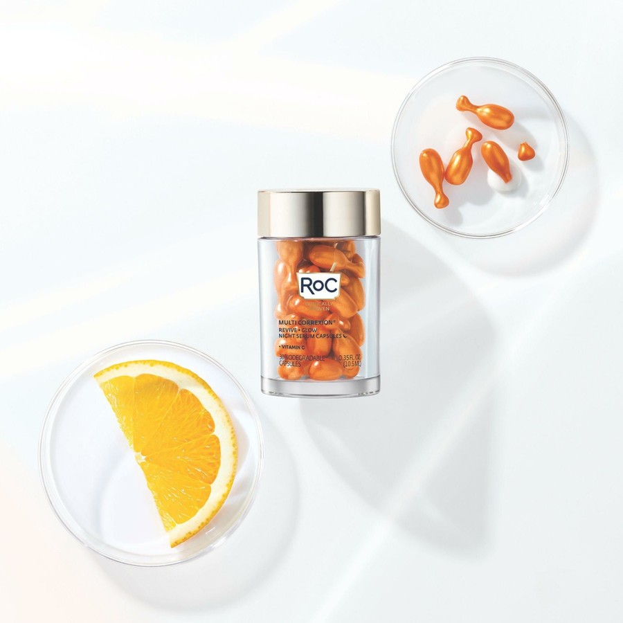 * Roc Hot Sale Revive + Glow Night Serum Capsules Hot