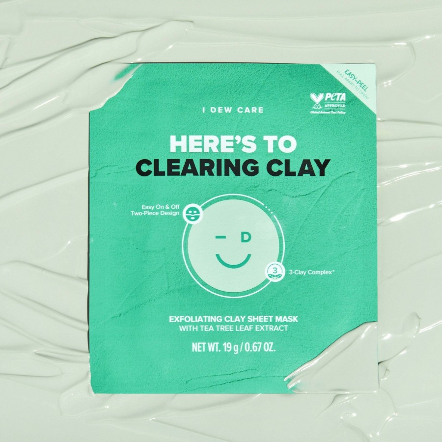 * I Dew Care Typical Style Here'S To Clearing Clay Exfoliating Sheet Mask Online